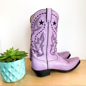 DURANGO Purple Leather Cowboy boots 🤠